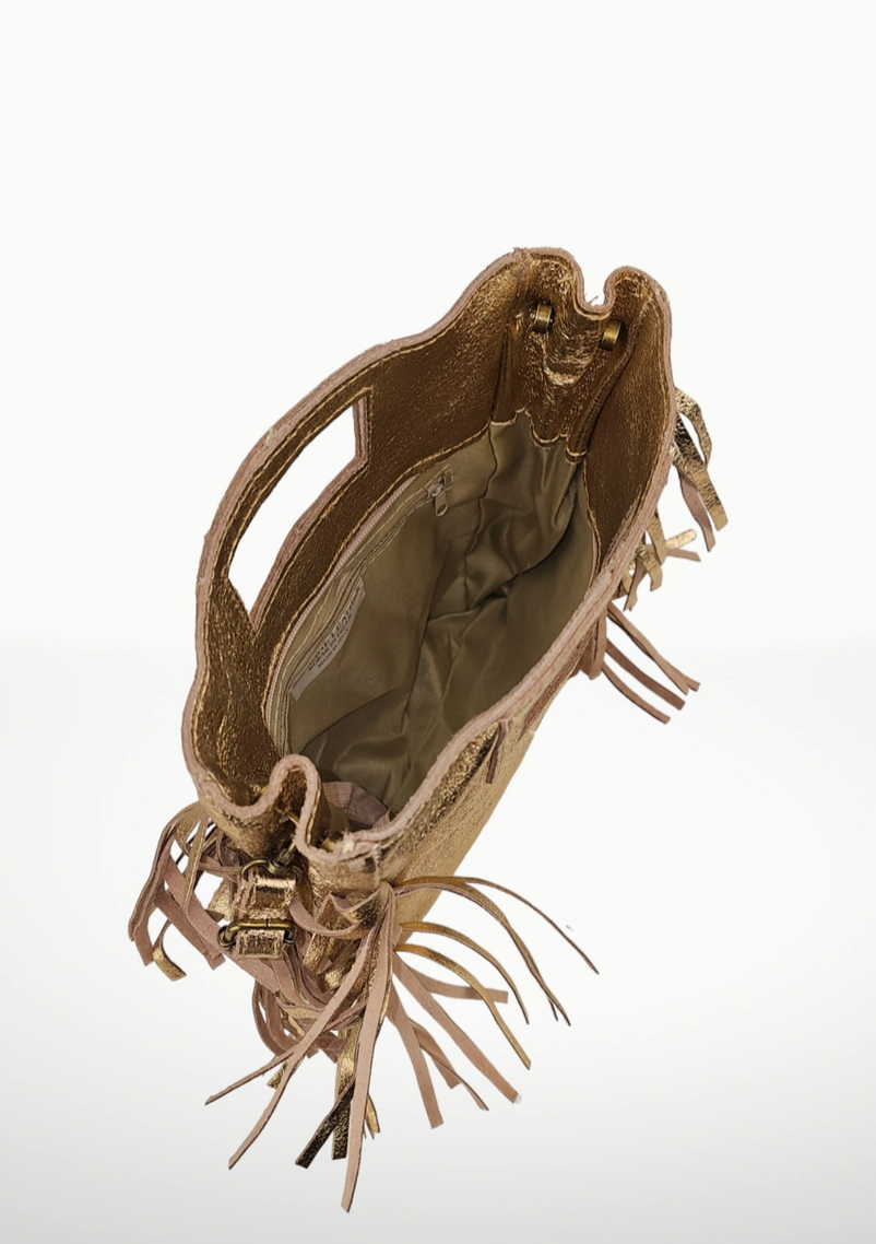 ITALIAN'S LEATHER FRINGE BAG