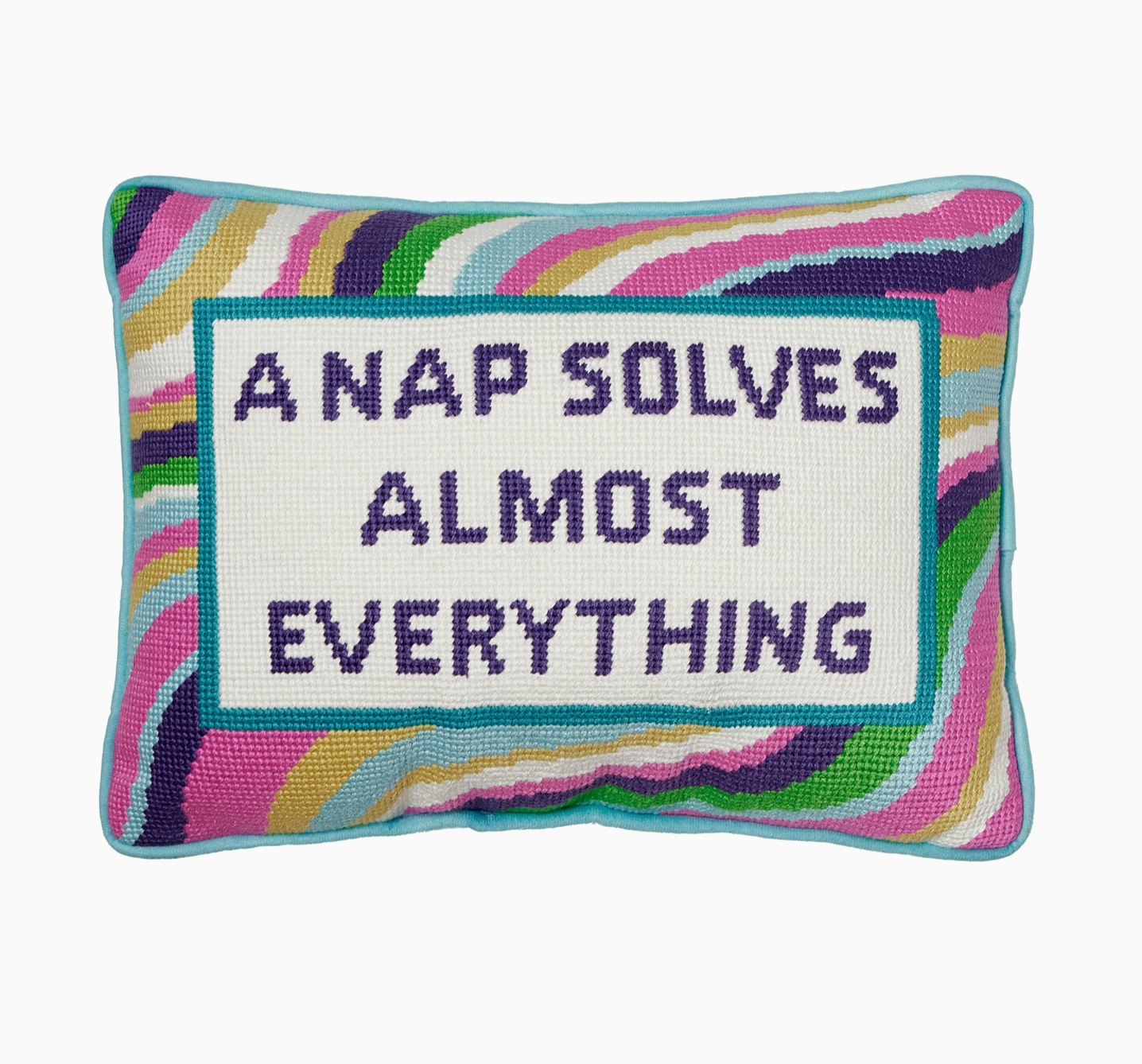 PEKING HANDICRAFT NEEDLEPOINT THROW PILLOW