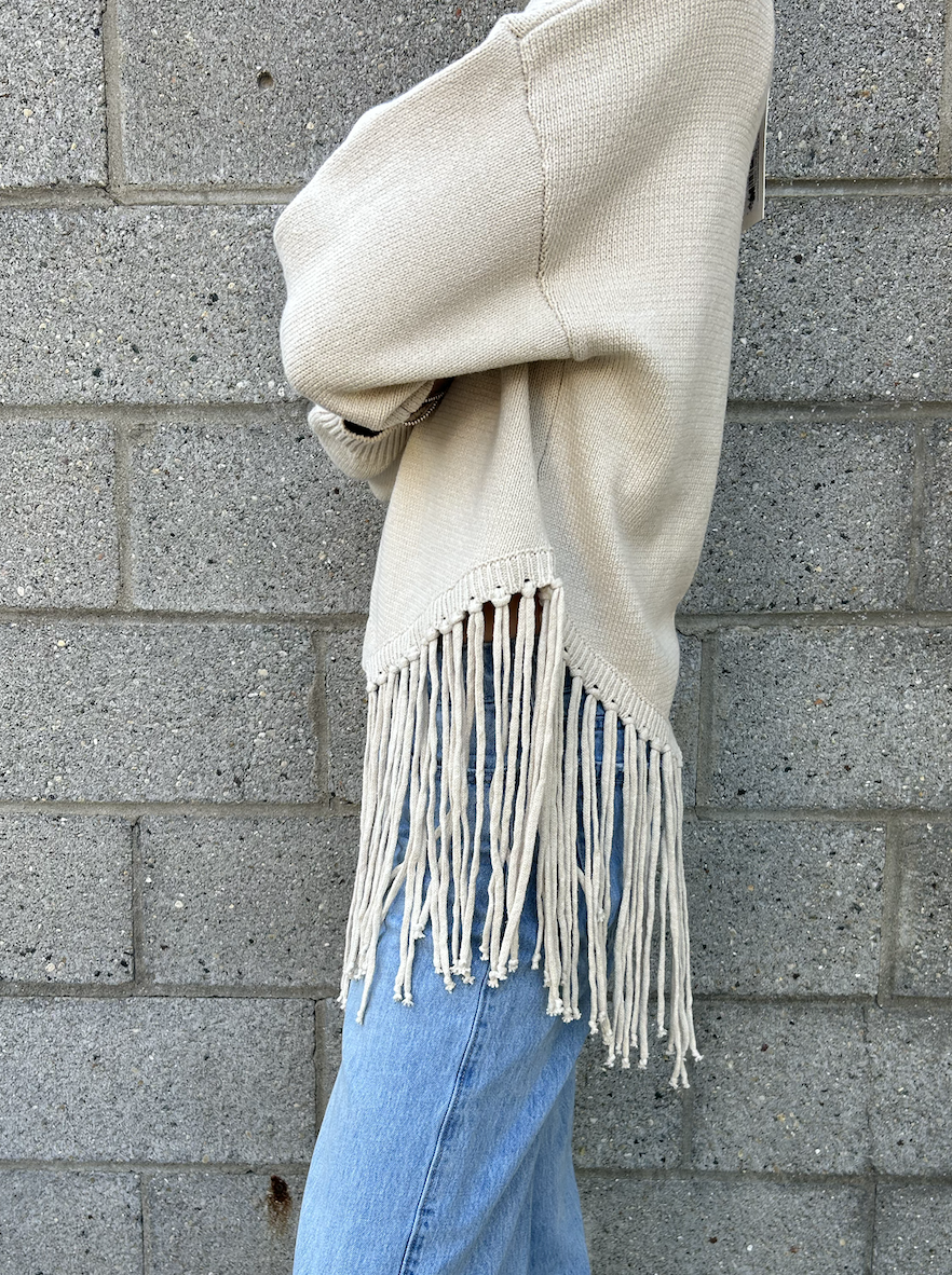ABLE ASHLEY FRINGE SWEATER