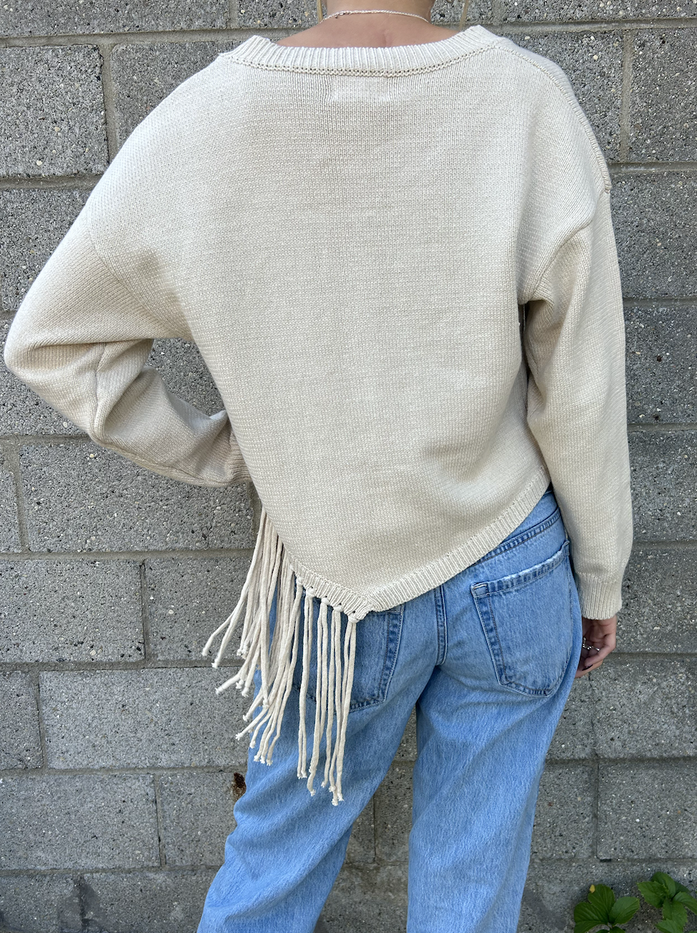 ABLE ASHLEY FRINGE SWEATER