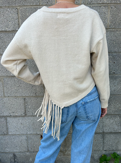 ABLE ASHLEY FRINGE SWEATER