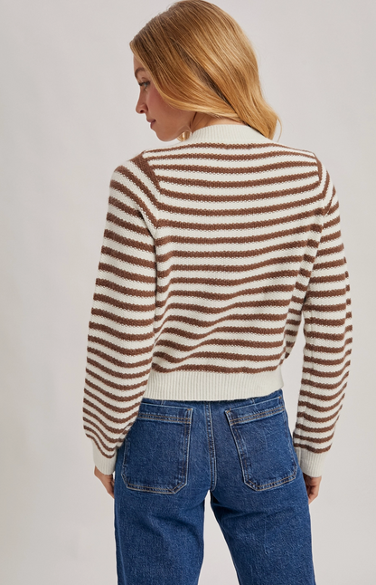 BLUIVY TOFFEE TWIST CARDIGAN