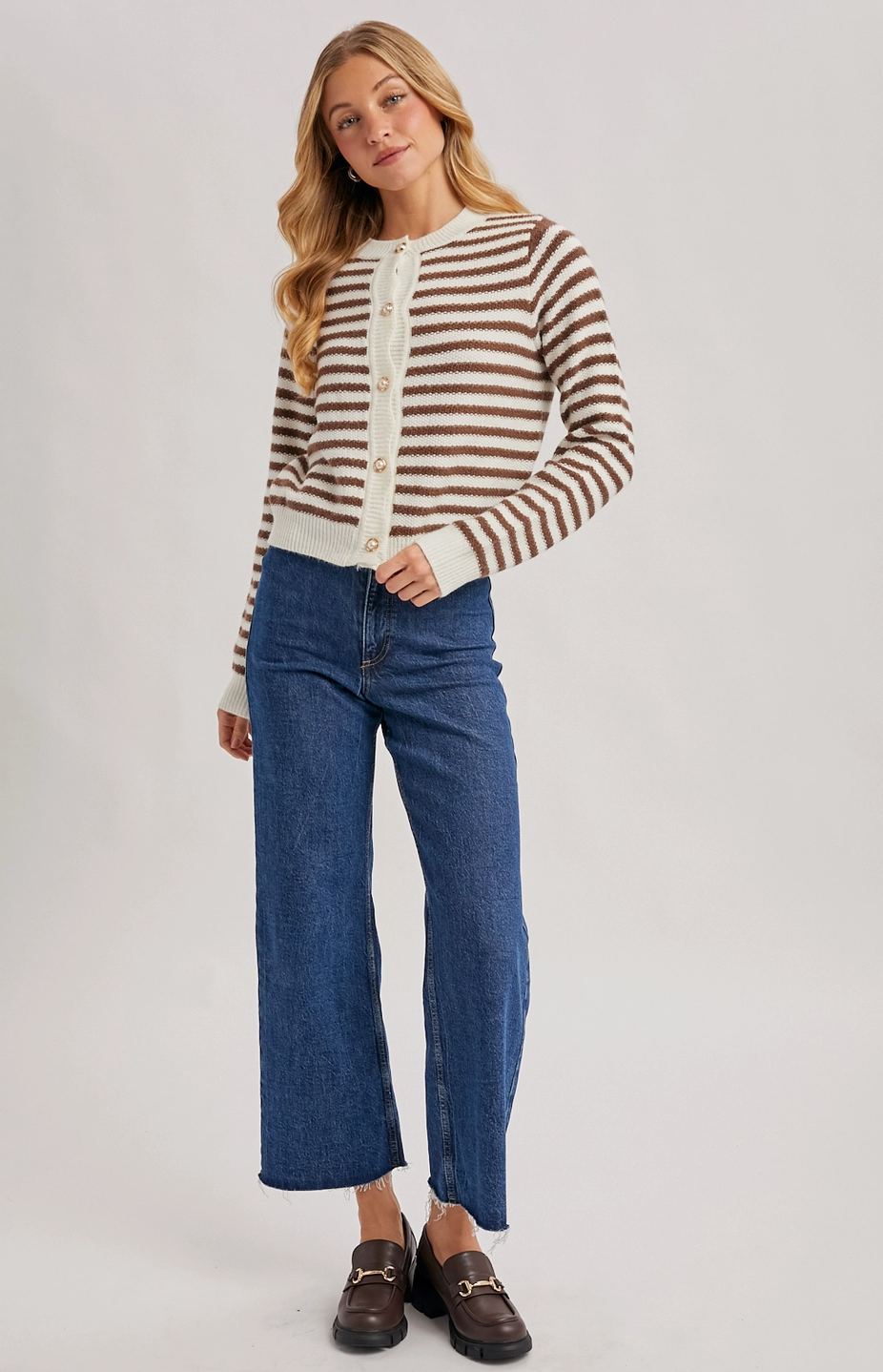 BLUIVY TOFFEE TWIST CARDIGAN