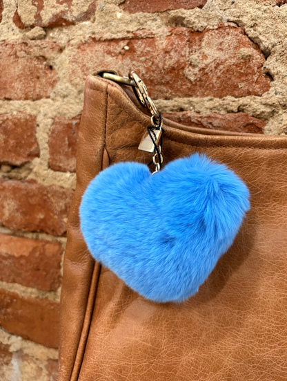 LINDA RICHARDS POM HEART BAG CHARMS