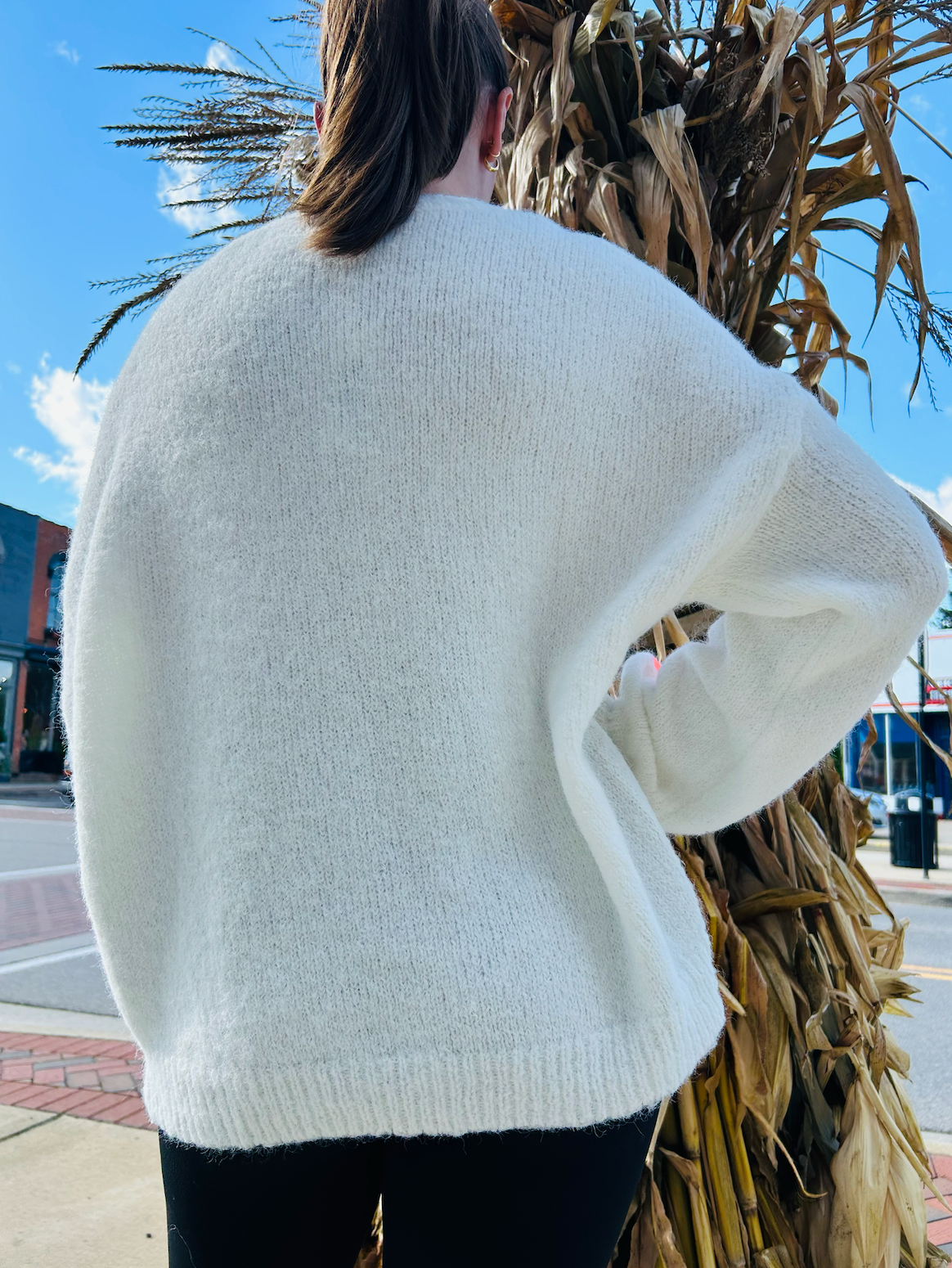 FASHION WEEK ELECTRIC TANGERINE SWEATER