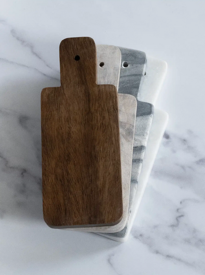 MADE MARKET MARBLE & WOOD MINI BOARD SET