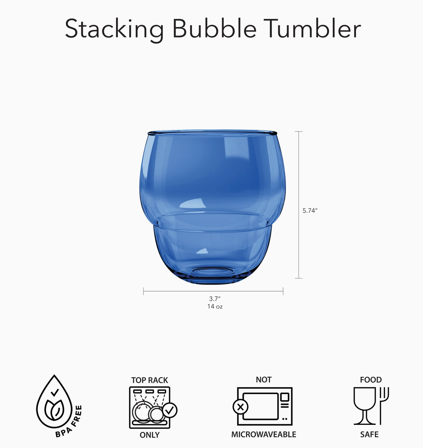 TARHONG STACKING BUBBLE TUMBLER