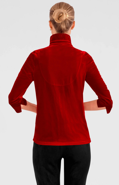 GRETCHEN SCOTT CRIMSON TWIST & SHOUT TOP