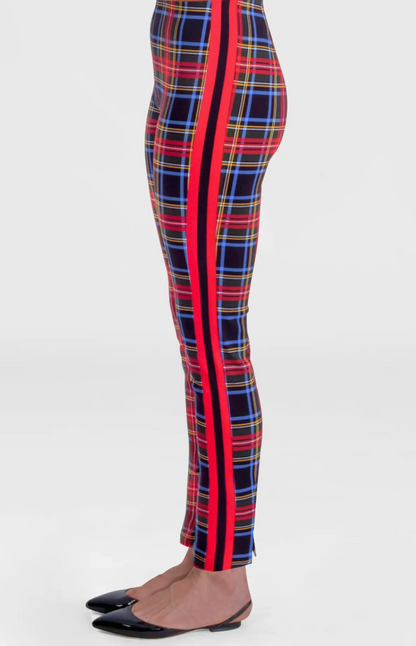 GRETCHEN SCOTT GRIPELESS STEWART PLAID PULL ON PANTS