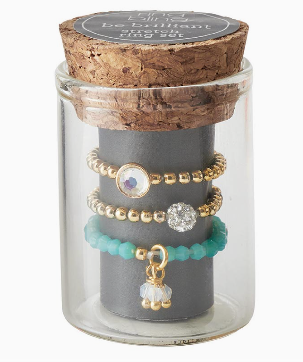 SANTA BARBARA DESIGNS RING BLING STRETCH RING SET