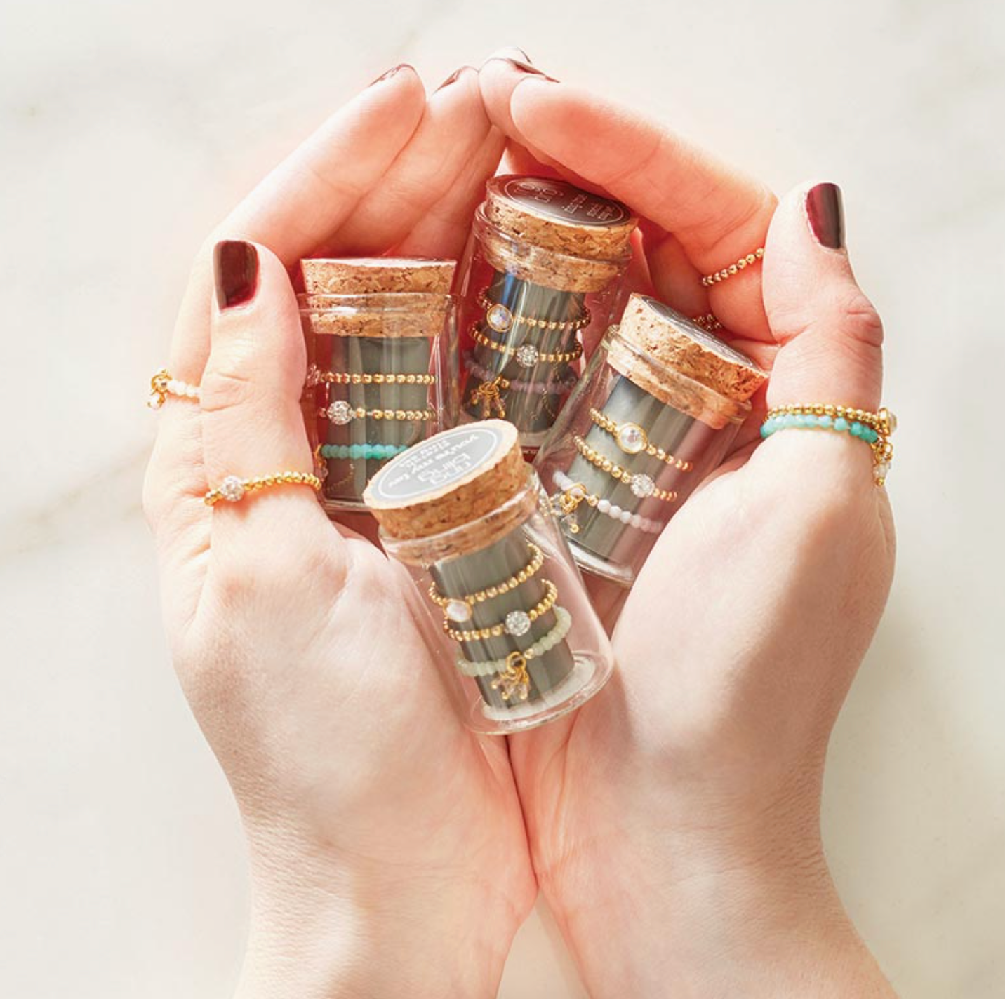 SANTA BARBARA DESIGNS RING BLING STRETCH RING SET