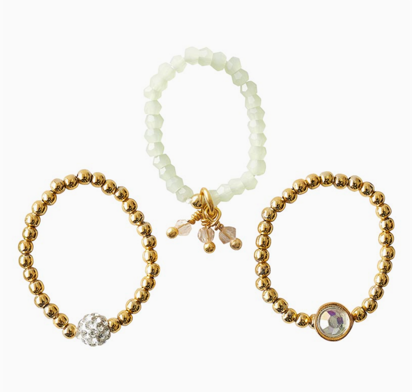 SANTA BARBARA DESIGNS RING BLING STRETCH RING SET