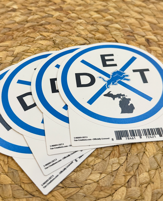 FAN CREATIONS DETROIT LIONS STICKER