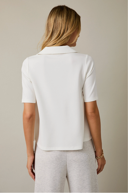 GILLI HALF SLEEVE POLO BLOUSE