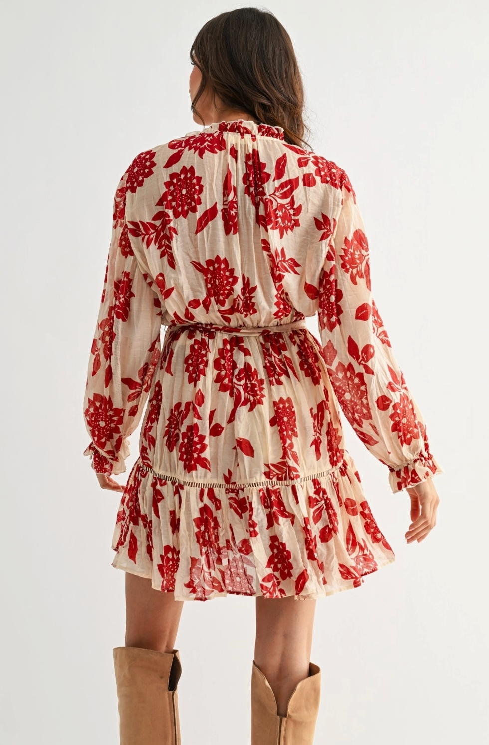 CAMELLIA SCARLET DRESS