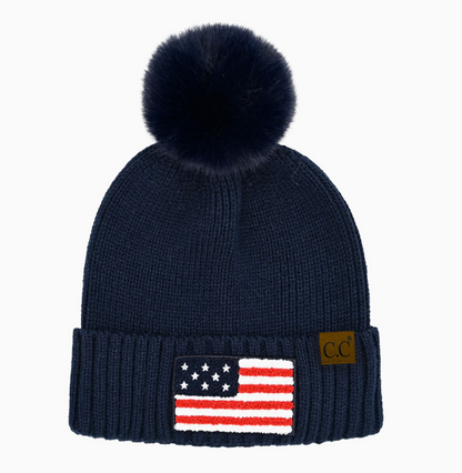 FASHION CITY FLAG PATCH BEANIE