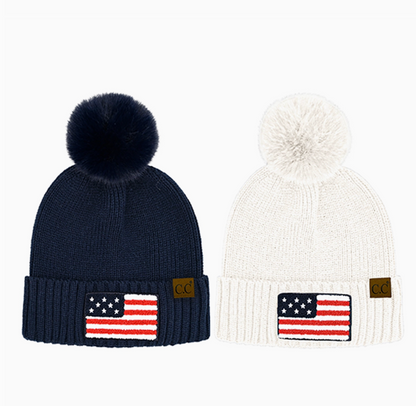FASHION CITY FLAG PATCH BEANIE