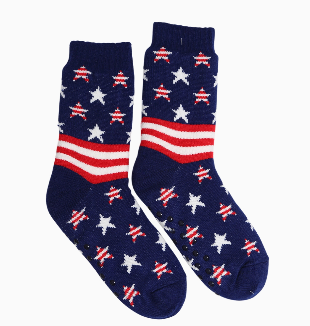 FASHION CITY FLAG FLEECE LINED SOCKS