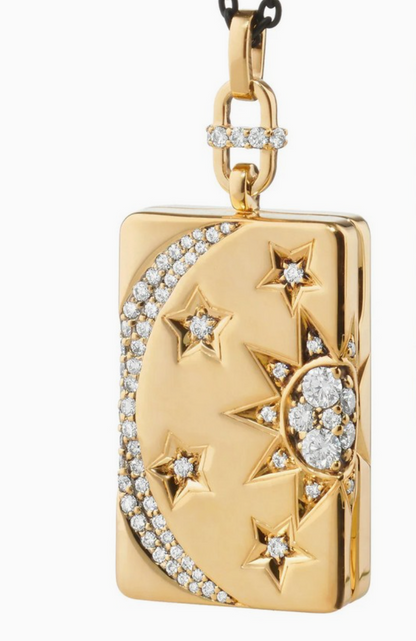 ACCITY MOON SHELL LOCKET NECKLACE