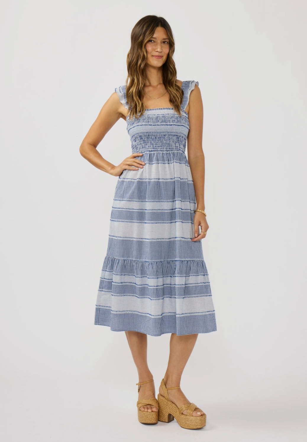 LOVESTITCH DEMI MIDI DRESS