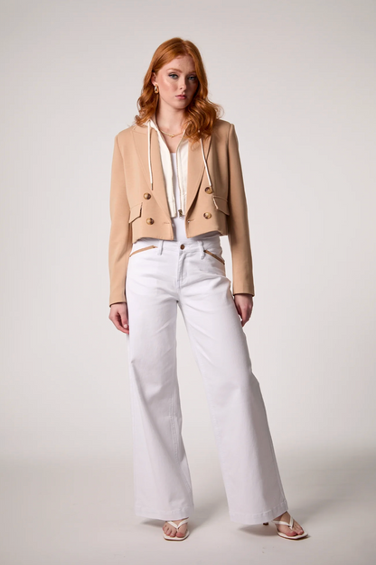 BLUE REVIVAL CHLOE CROPPED HOODED BLAZER