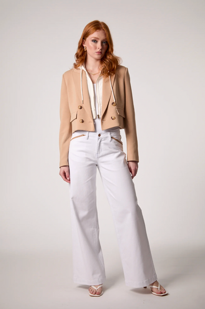 BLUE REVIVAL CHLOE CROPPED HOODED BLAZER