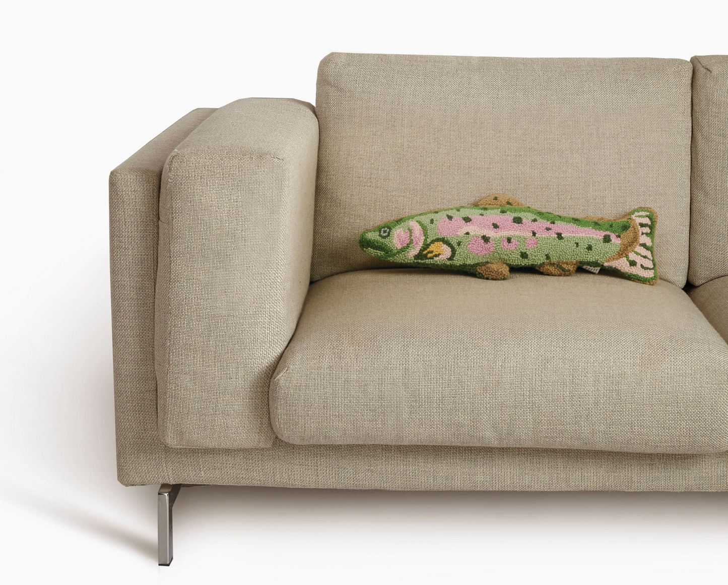PEKING HANDICRAFT TROUT HOOK PILLOW