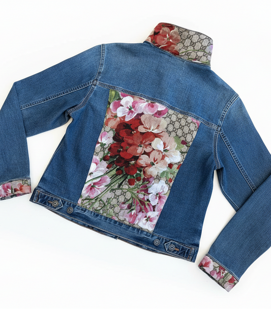 J.COFFEY GUCCI FLORAL DENIM JACKET