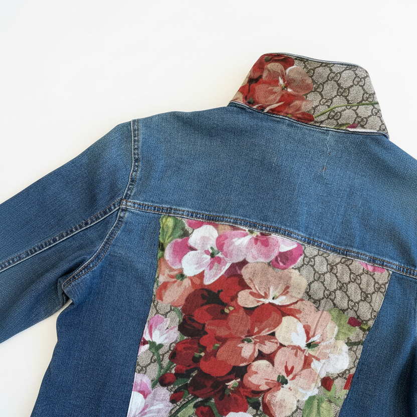 J.COFFEY GUCCI FLORAL DENIM JACKET