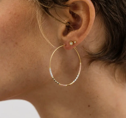 AMANO STUDIO SEED BEAD HOOPS