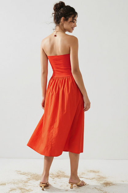 NAKED ZEBRA REMY MIDI DRESS