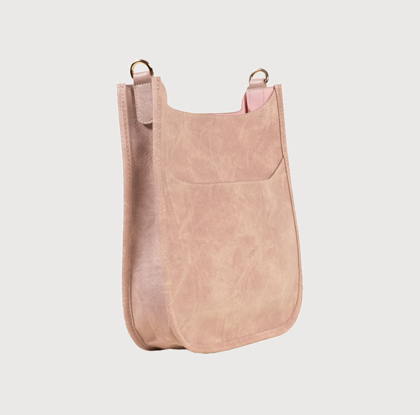 AHDORNED CLASSIC VEGAN LEATHER MESSENGER BAG