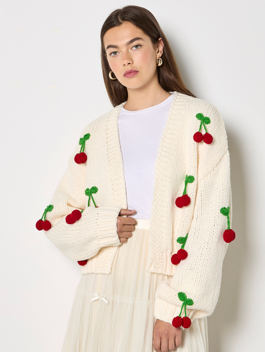 APRICOT CHERRY CARDIGAN