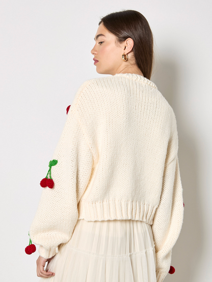 APRICOT CHERRY CARDIGAN