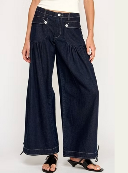 MISS LOVE DONNA WIDE LEG JEANS