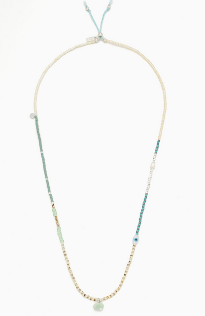 SCOUT MIXED MEDIA WRAP BRACELET NECKLACE DUO