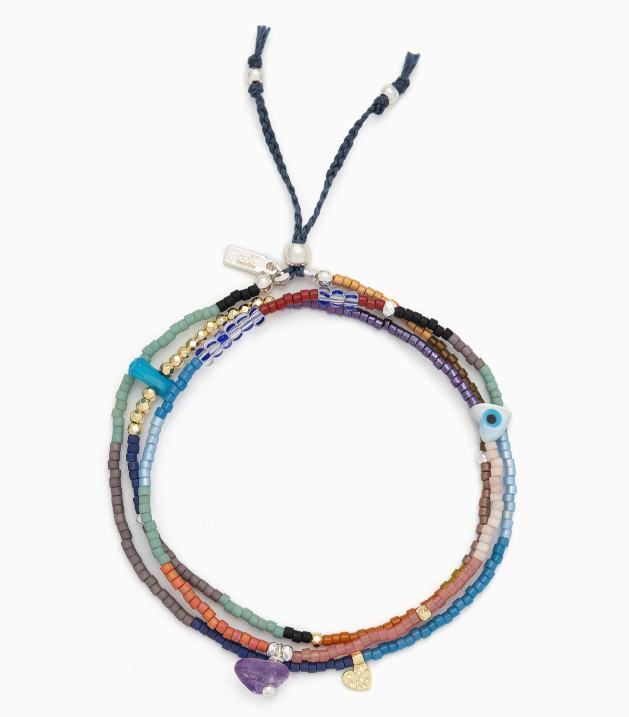 SCOUT MIXED MEDIA WRAP BRACELET NECKLACE DUO