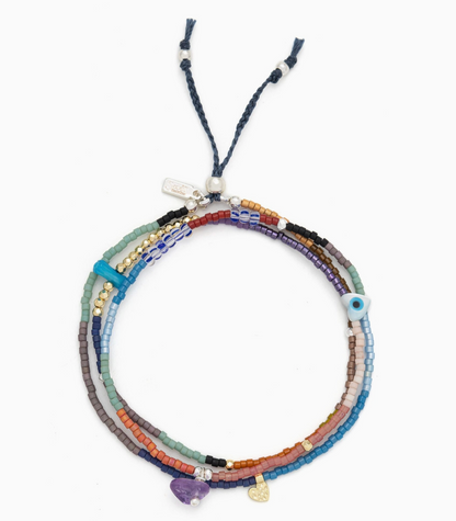 SCOUT MIXED MEDIA WRAP BRACELET NECKLACE DUO