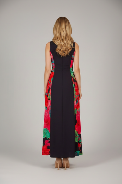 SAMUEL DONG MIDNIGHT BLOOM MAXI DRESS
