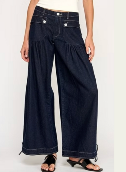 MISS LOVE BALLOON WIDE LEG PANTS