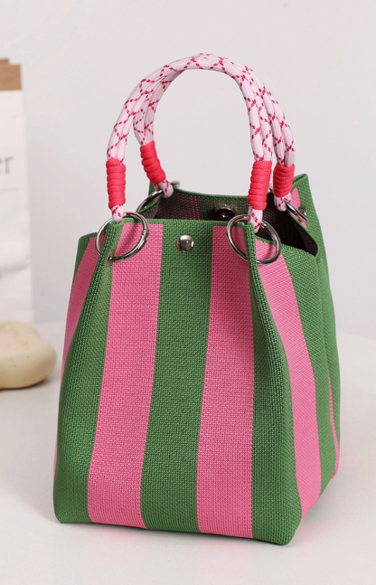 LA SOCIETY HANDLE TOTE BAG