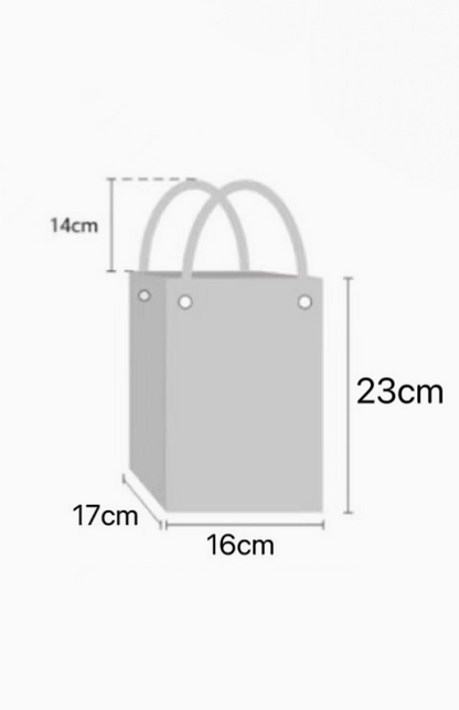 LA SOCIETY HANDLE TOTE BAG