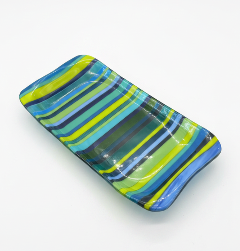 11: ELEVEN FUSED GLASS PLATES