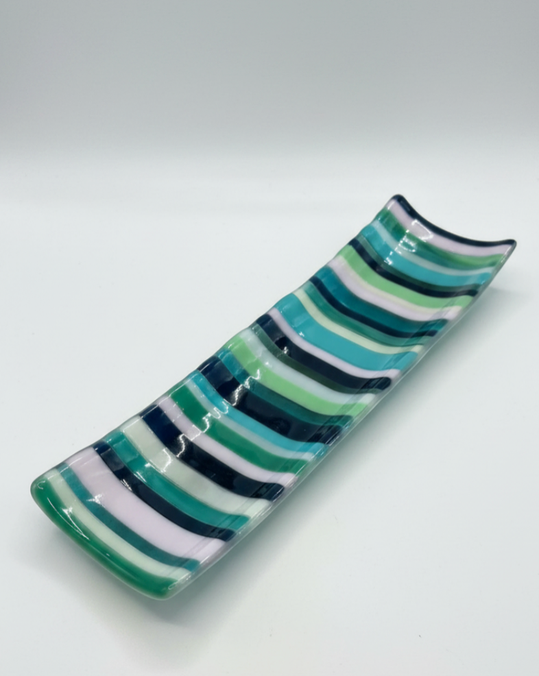 11: ELEVEN FUSED GLASS PLATES