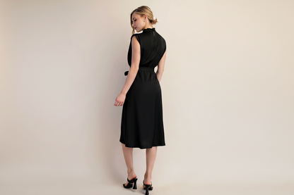 GLAM LUXE RAVEN MIDI DRESS