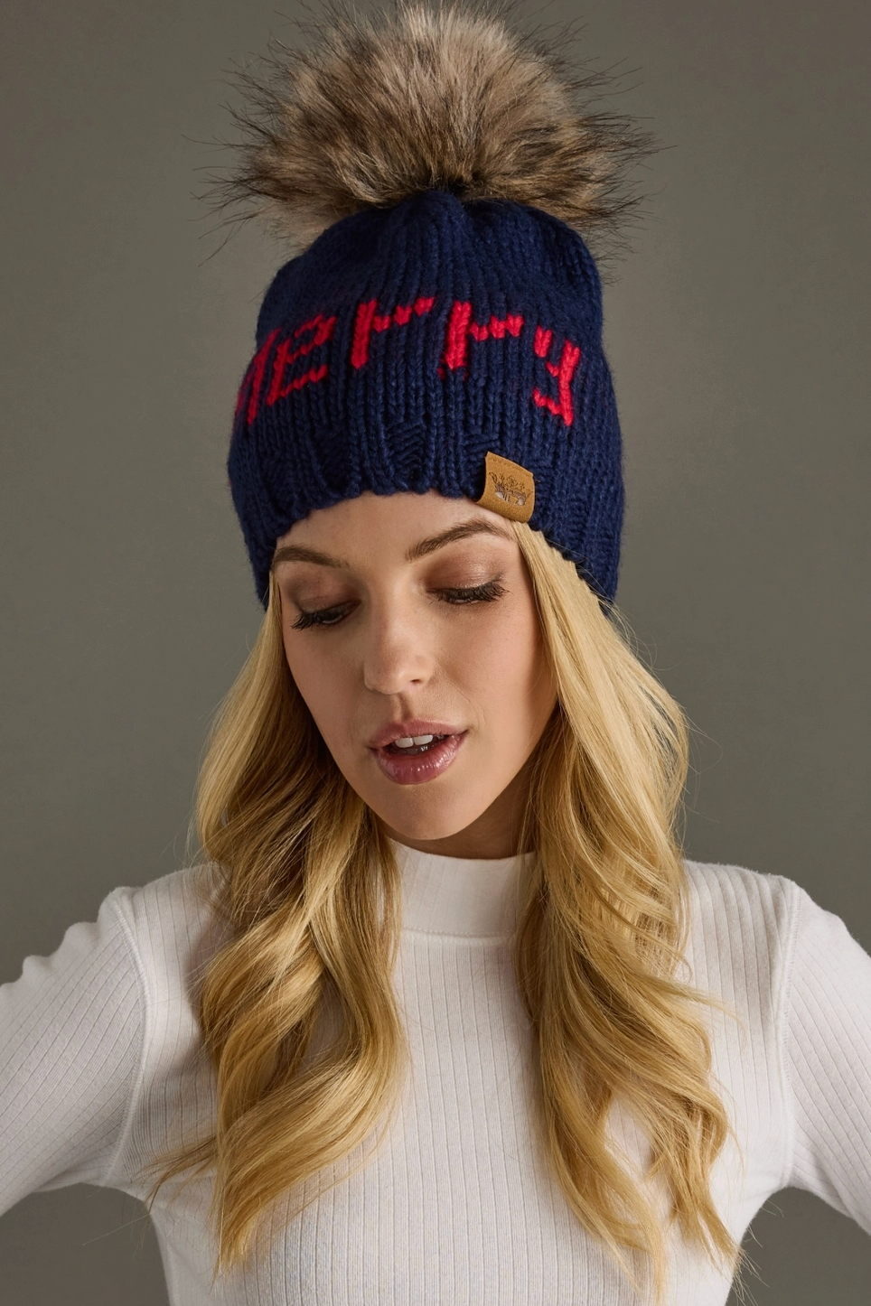 PANACHE VERY MERRY POM BEANIE
