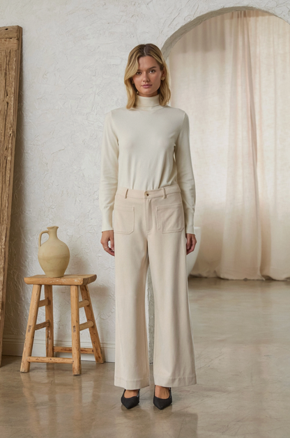 SKIES ARE BLUE STELLAR SUEDE PANTS