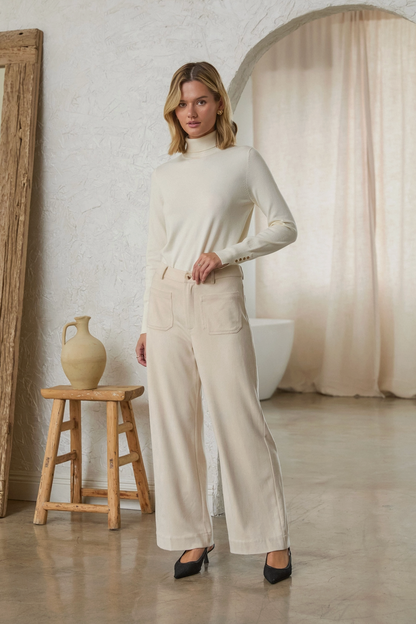 SKIES ARE BLUE STELLAR SUEDE PANTS