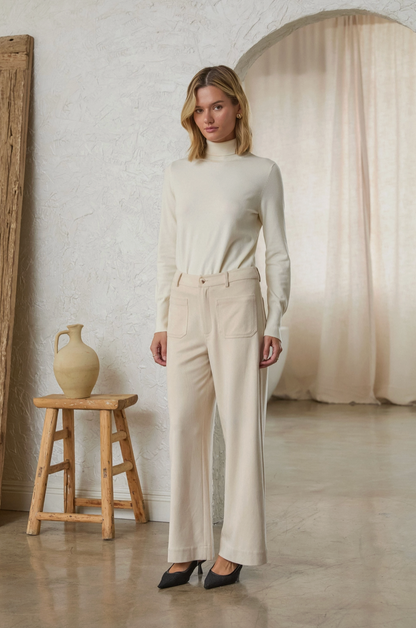 SKIES ARE BLUE STELLAR SUEDE PANTS