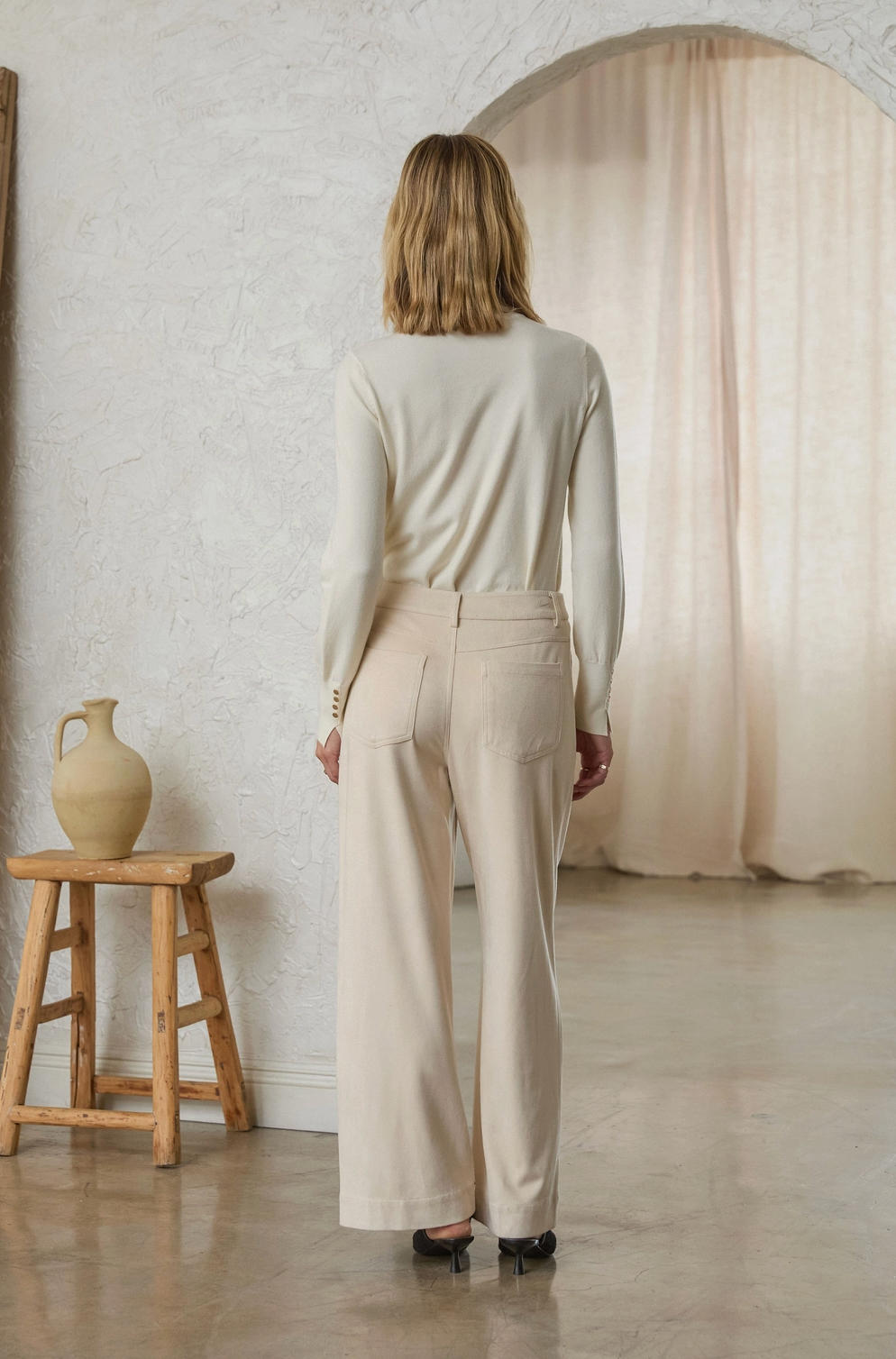 SKIES ARE BLUE STELLAR SUEDE PANTS